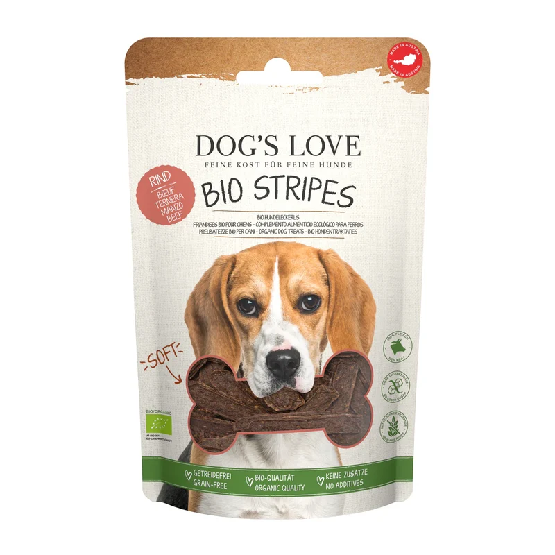 Dogs Love Bio Rind Soft Leckerlis – getreidefrei