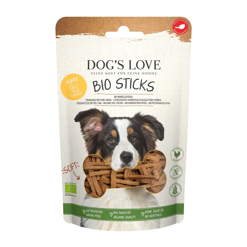 Dogs Love Bio Huhn Soft Leckerlis – getreidefrei