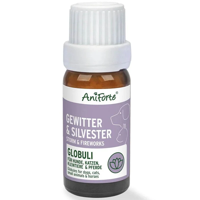 AniForte Bachblüten Gewitter & Silvester – Globuli für Tiere