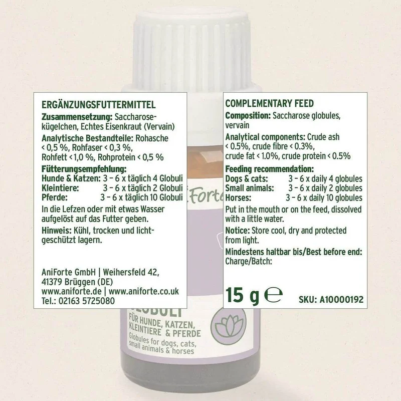 AniForte Bachblüten Vervain – Globuli für Tiere