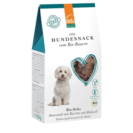 Defu vegane Hundekekse – Amaranth & Karotte