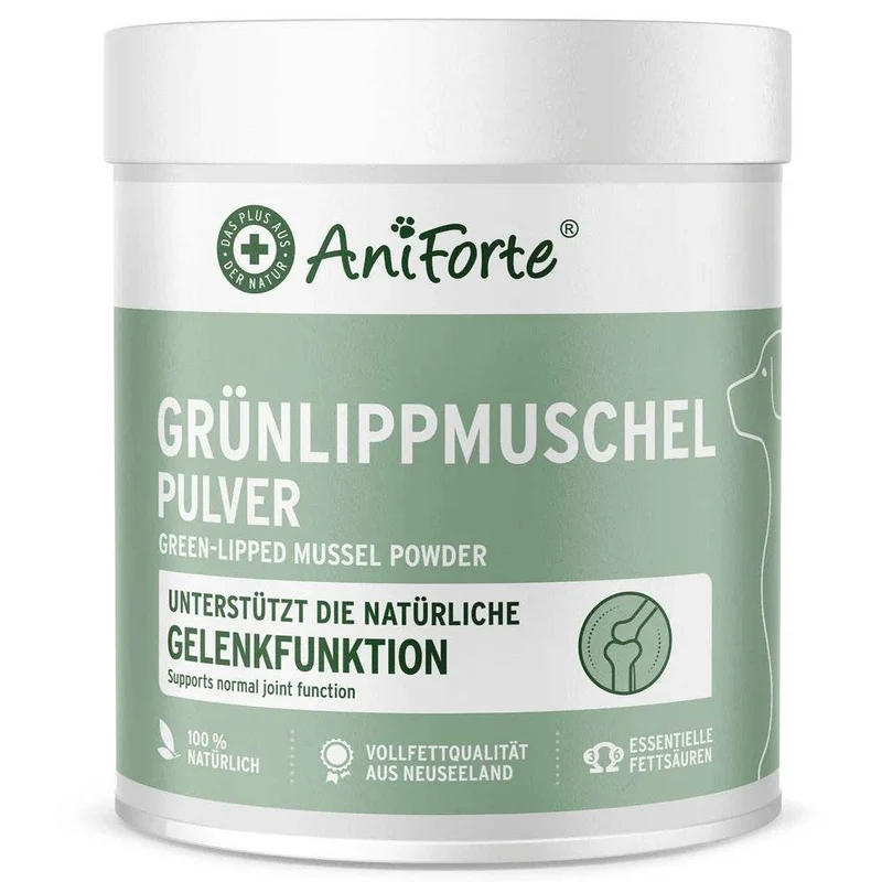 AniForte Grünlippmuschelpulver – Gelenkpflege für Hunde & Katzen