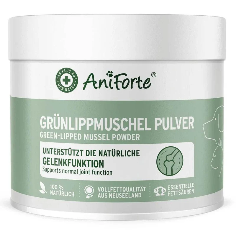 AniForte Grünlippmuschelpulver – Gelenkpflege für Hunde & Katzen