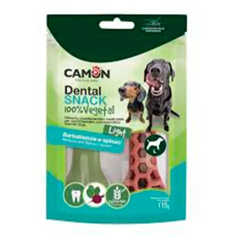CAMON Veggie Dental Snack Hexabone – Veganer Hundesnack für gesunde Zähne