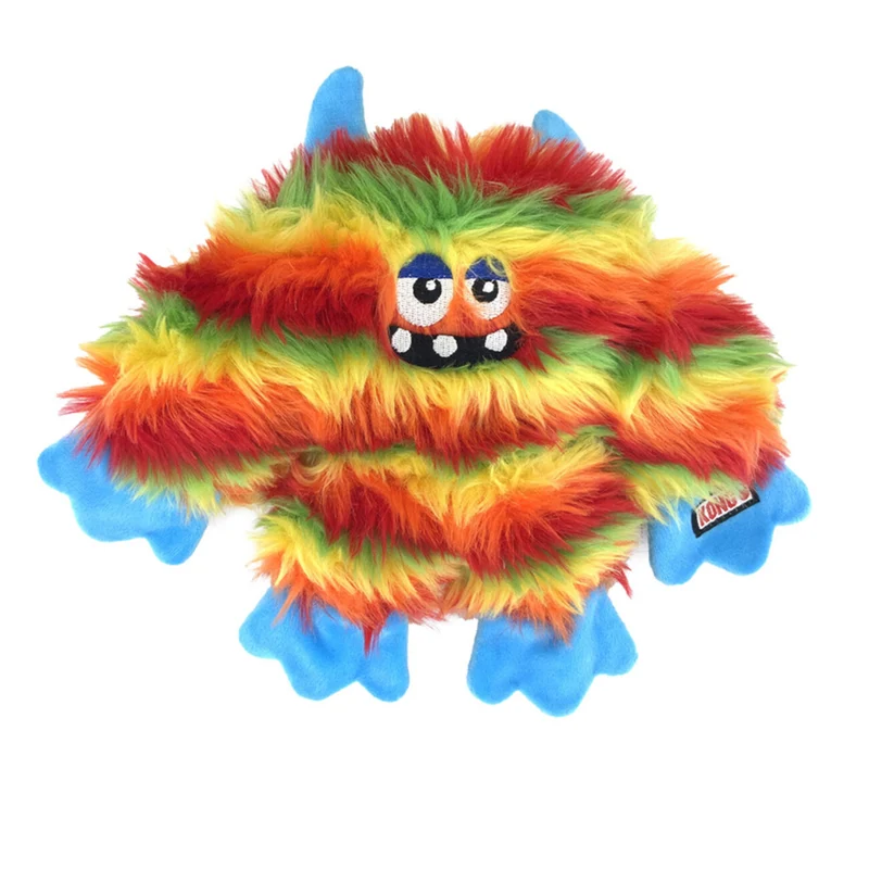 KONG Frizzles – Plüsch-Hundespielzeug mit Quietscher & Knistern | 3 Designs