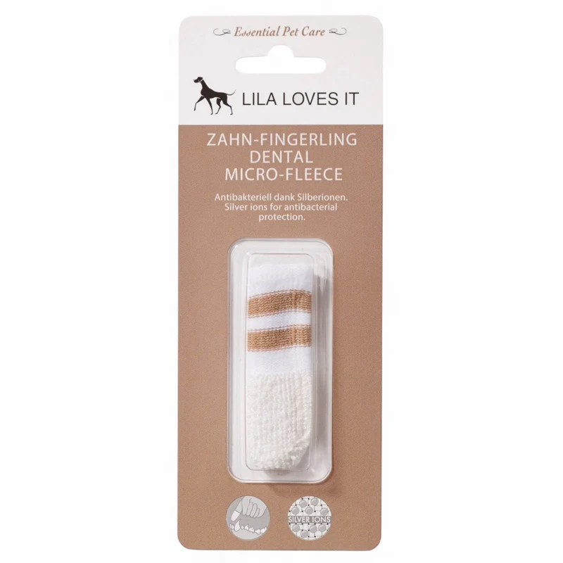 LILA LOVES IT Zahn-Fingerling – Zahnpflege für Hunde