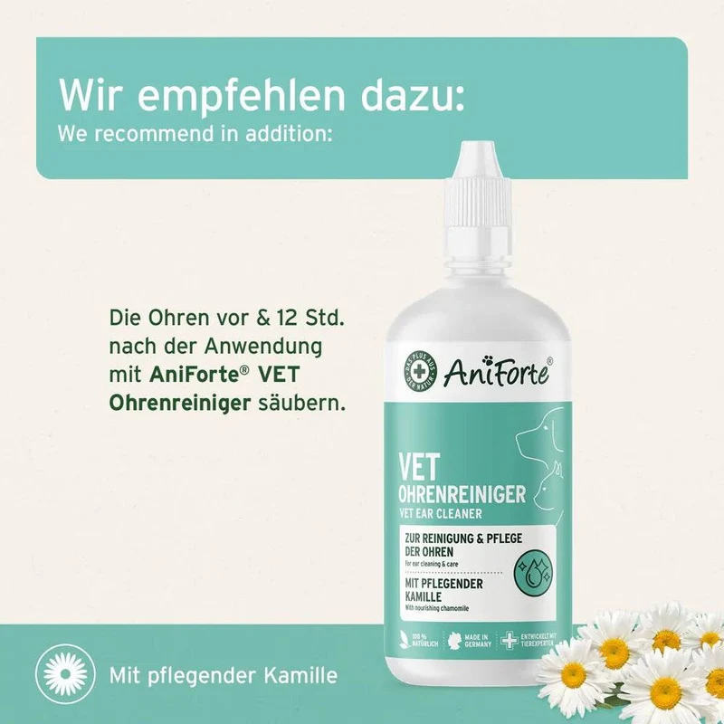AniForte Ohrmilbenöl – Ohrpflege für Hunde & Katzen