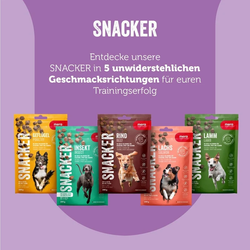 Mera Dog Snacker Hundesnacks: Soft & Getreidefrei – Die perfekte Belohnung für dein Training