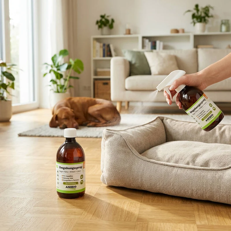 ANIBIO Umgebungs-Spray – gegen Flöhe, Milben & Läuse