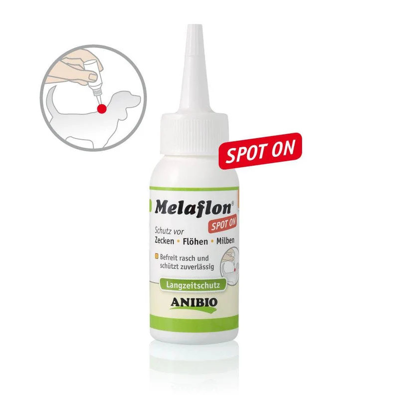 ANIBIO Melaflon Spot-On – Zecken- & Flohschutz für Hunde