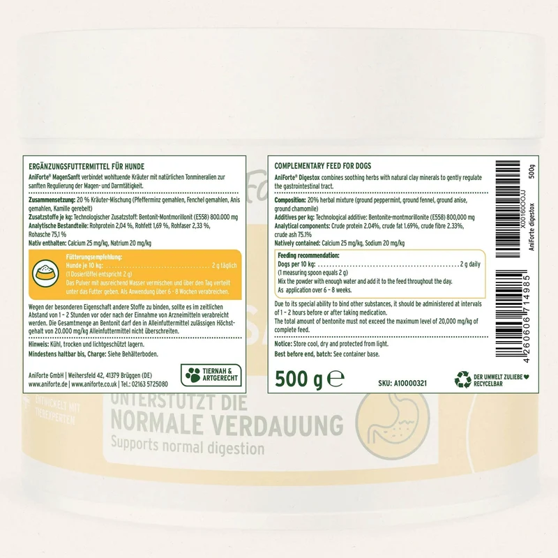 AniForte MagenSanft – Magen-Darm-Ergänzung für Hunde