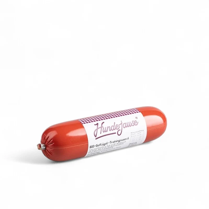 Hundejause Bio-Geflügel Hundewurst – schnittfest