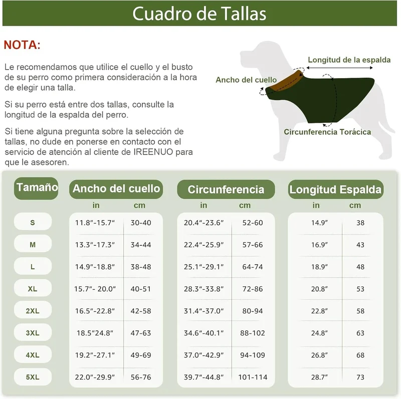 Casaco / Blusão Impermeável e Quente, Verde Oliva, para Cães Médios e Grandes