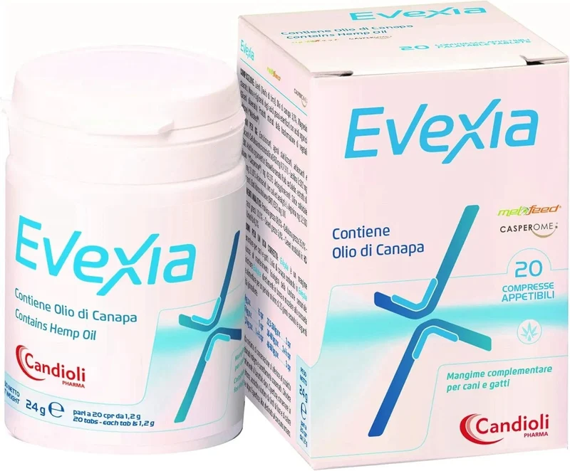 Evexia 20 Comprimidos | Óleo de Cânhamo e Boswellia para Cães e Gatos