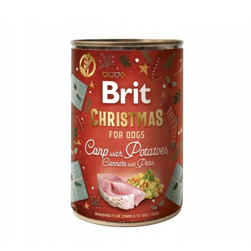 Brit Care Dog Christmas Meal - Carpa com batatas, ervilhas e cenoura (latinha de 400g)