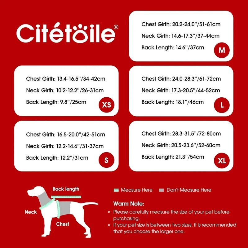 Casaco de Inverno para cão - colete polar grosso com estampado tartã - ideal para o Natal