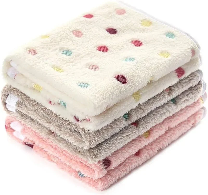 Conjunto de 3 Mantas para cães e gatos, suaves e quentes