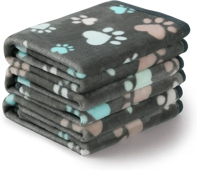 Conjunto de 3 Mantas para cães e gatos, suaves e quentes