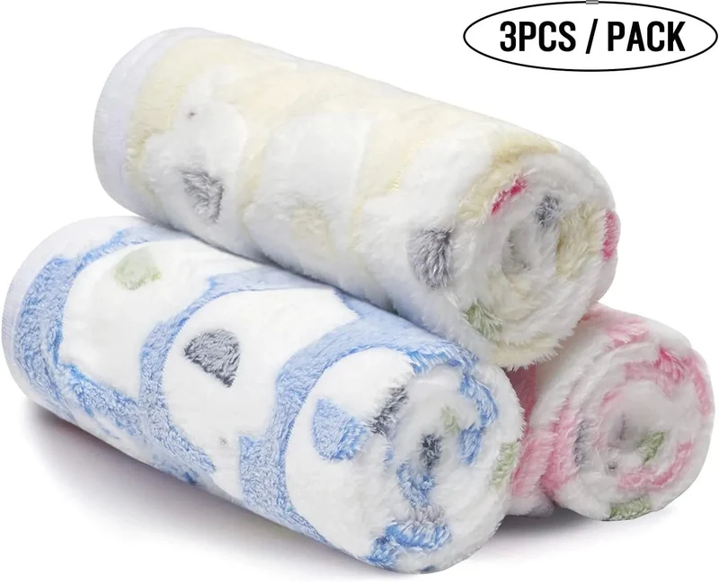Conjunto de 3 Mantas para cães e gatos, suaves e quentes