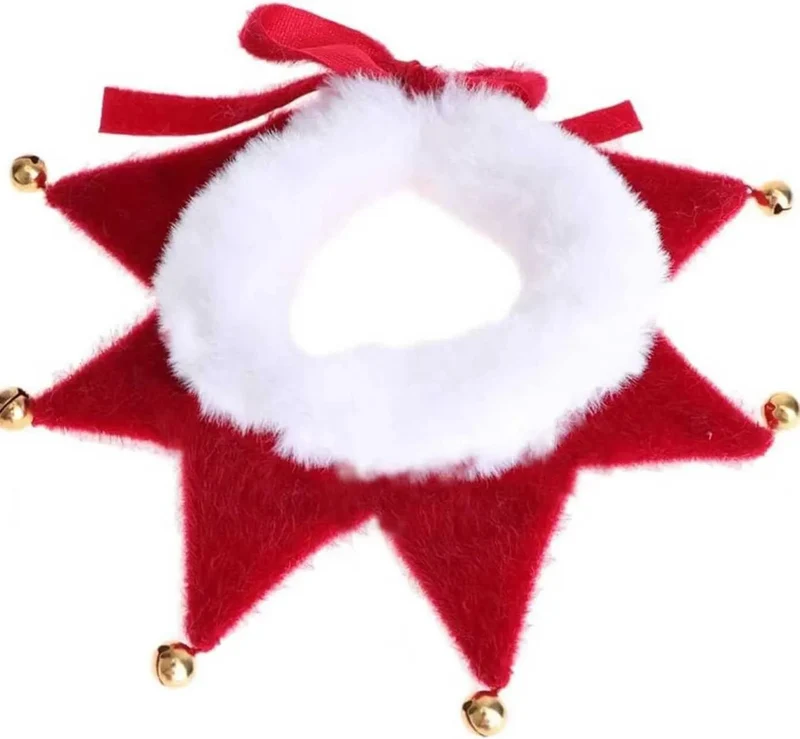 Acessório coleira de Natal para Cão ou Gato, ajustável