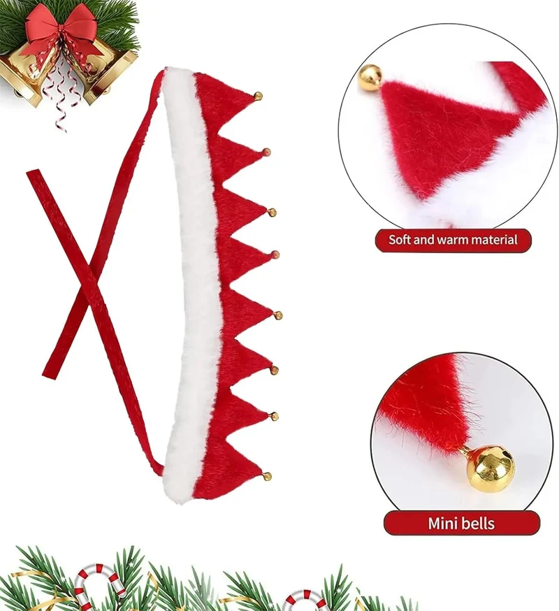 Acessório coleira de Natal para Cão ou Gato, ajustável