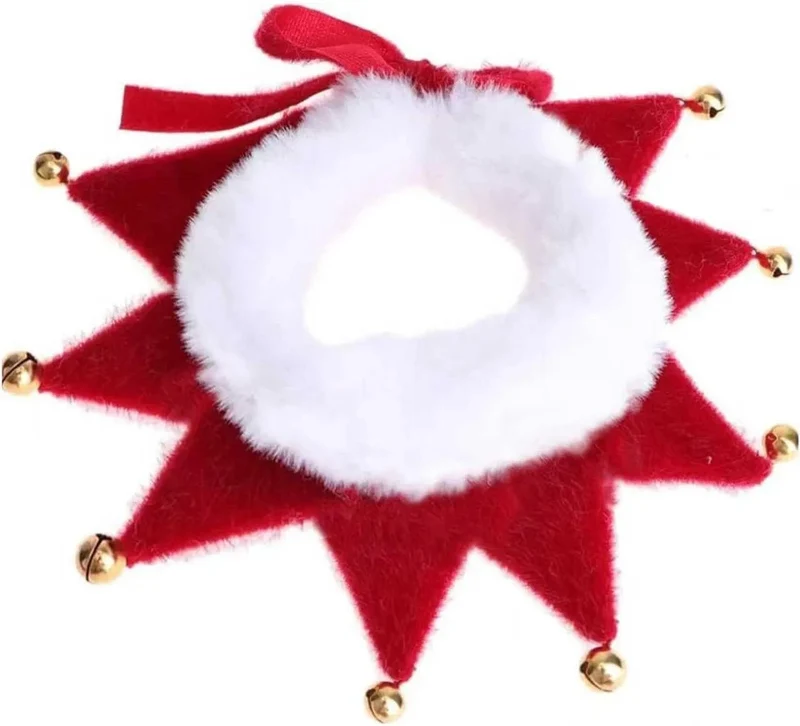 Acessório coleira de Natal para Cão ou Gato, ajustável