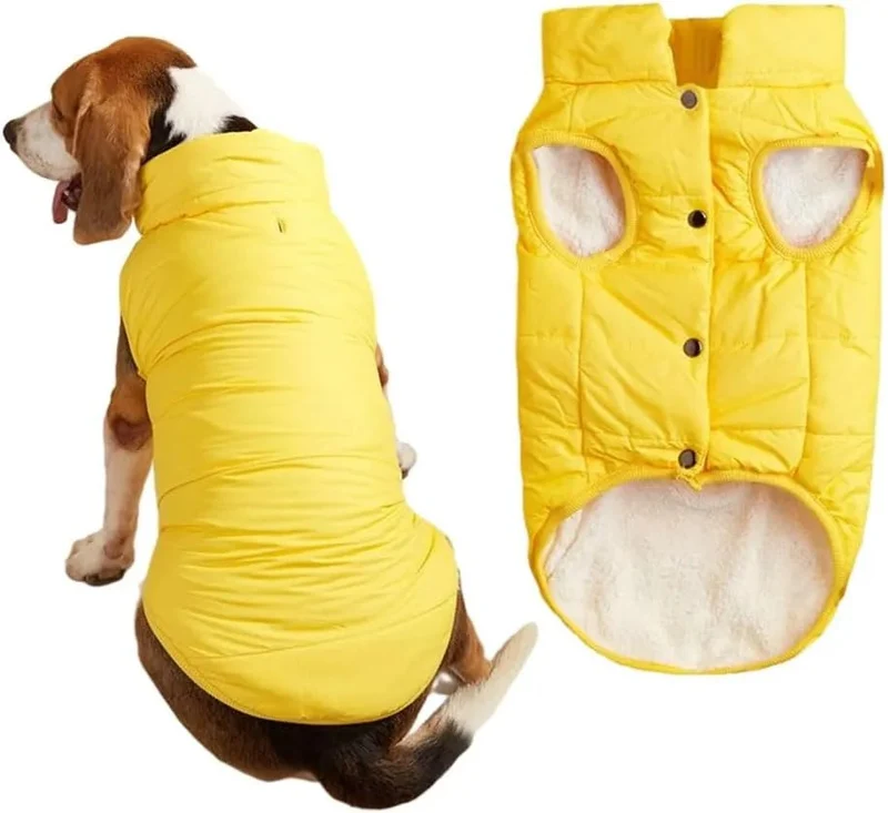 Casaco Blusão Impermeável e Quente para Cães