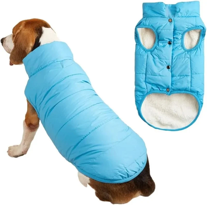 Casaco Blusão Impermeável e Quente para Cães