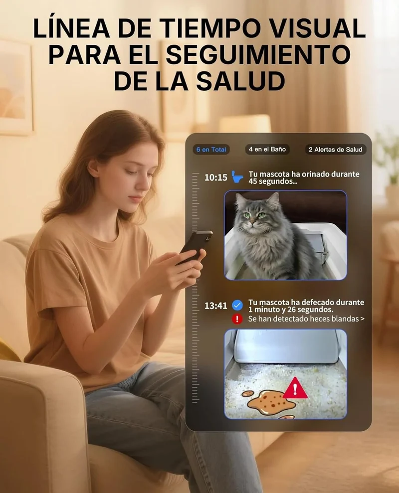 PETKIT PUROBOT Crystal Duo WC para gatos auto-limpável, câmara AI, auto-limpeza de areia para gatos, limpeza bidirecional, bandeja substituível, eliminação de odores