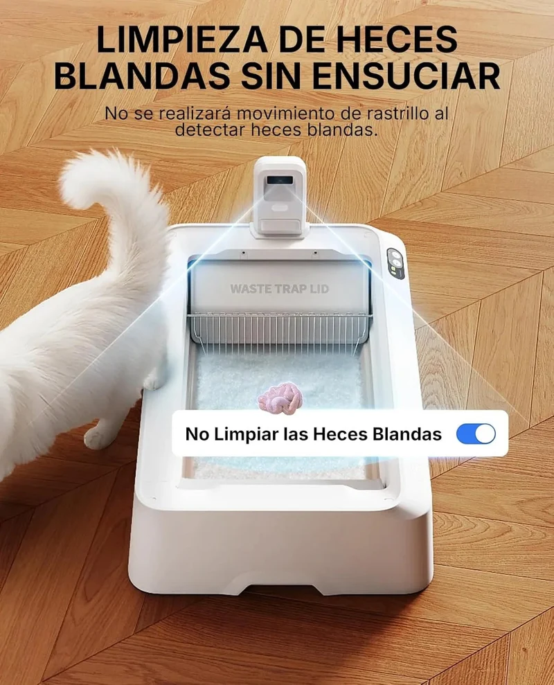 PETKIT PUROBOT Crystal Duo WC para gatos auto-limpável, câmara AI, auto-limpeza de areia para gatos, limpeza bidirecional, bandeja substituível, eliminação de odores