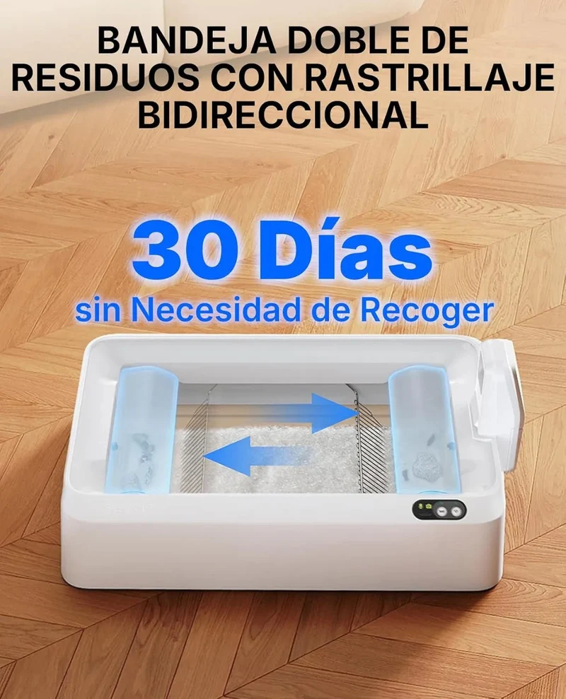 PETKIT PUROBOT Crystal Duo WC para gatos auto-limpável, câmara AI, auto-limpeza de areia para gatos, limpeza bidirecional, bandeja substituível, eliminação de odores
