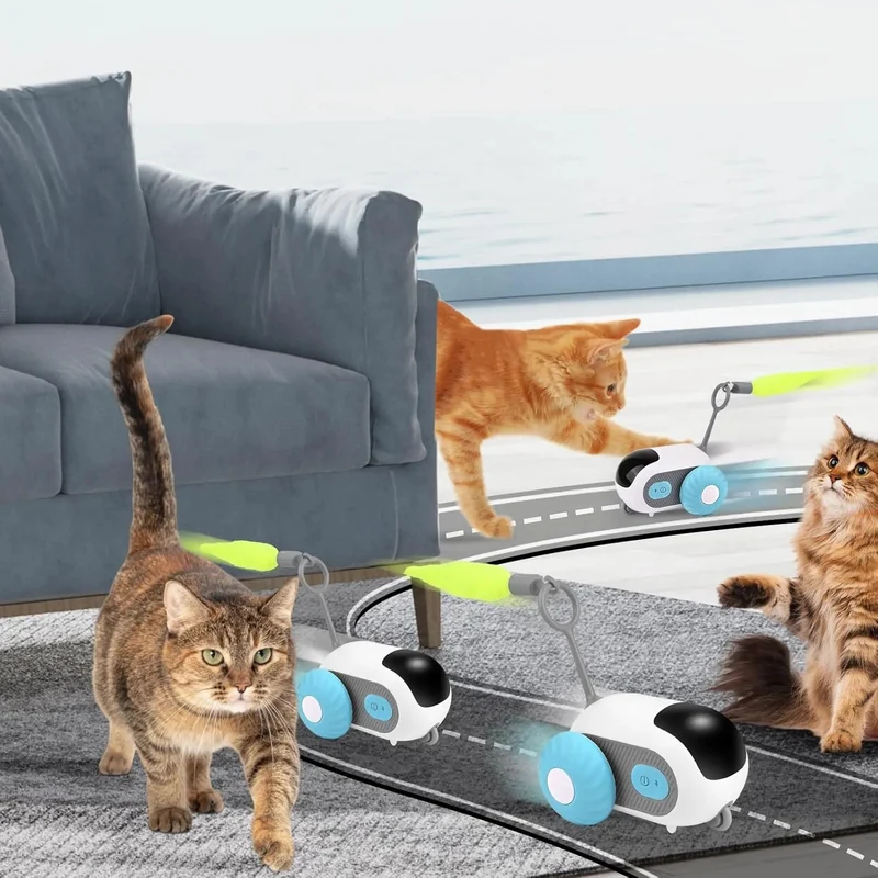 Brinquedo Interativo para Gatos, com comando à distância, 2 Modos