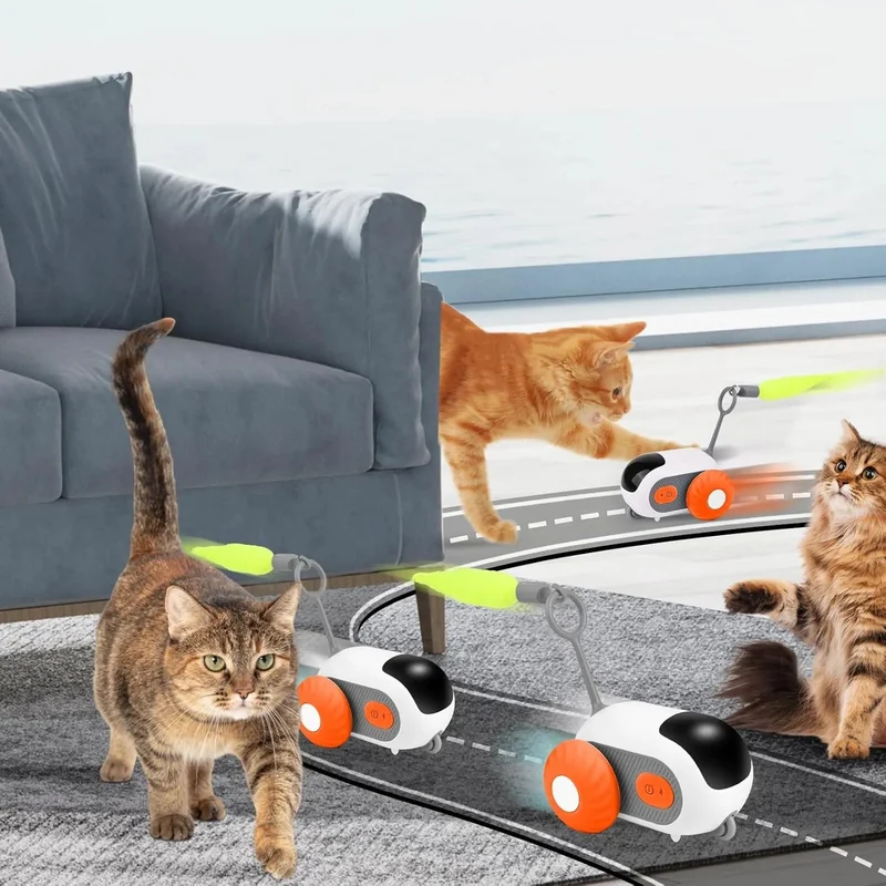 Brinquedo Interativo para Gatos, com comando à distância, 2 Modos