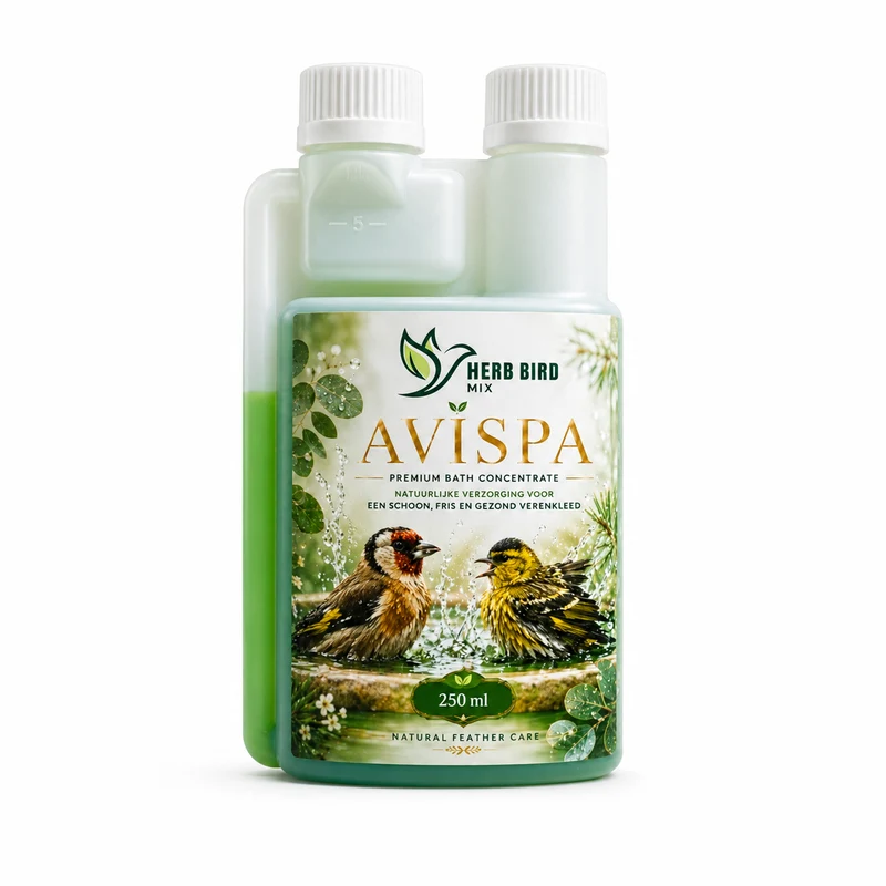 AviSpa 250 ml – Premium-Badekonzentrat – Badezusatz mit Kräutern und Vogelmotiven