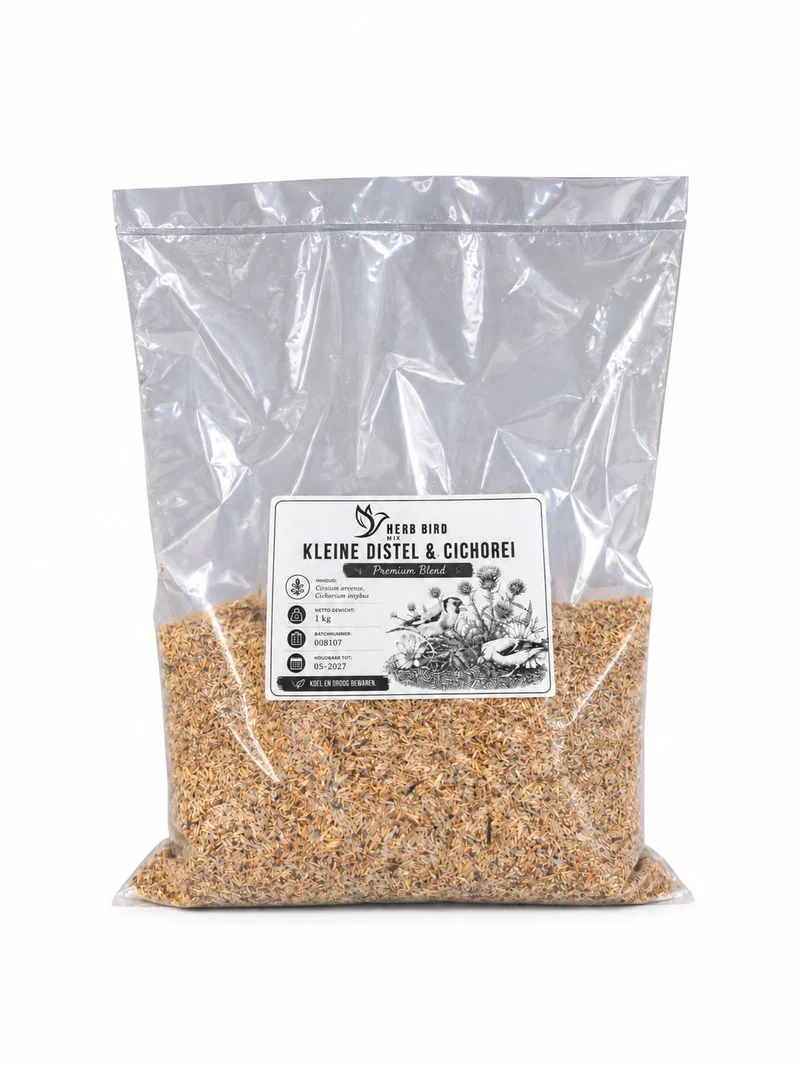 Premium-Mischung aus kleiner Distel und Wegwarte (1 kg) – Kräuter-Vogelfutter
