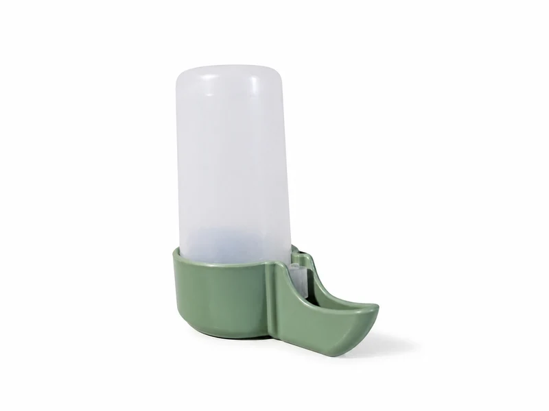 Olivgrüner Trinkbrunnen mit Abfallvermeidungssystem, 80 ml - Moldes Ave