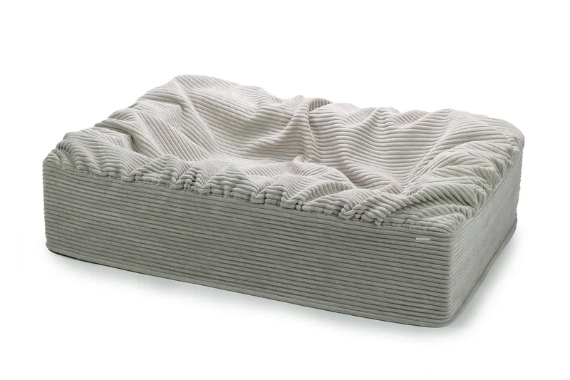 Hundebett Buddelbox Cord- Elfenbein