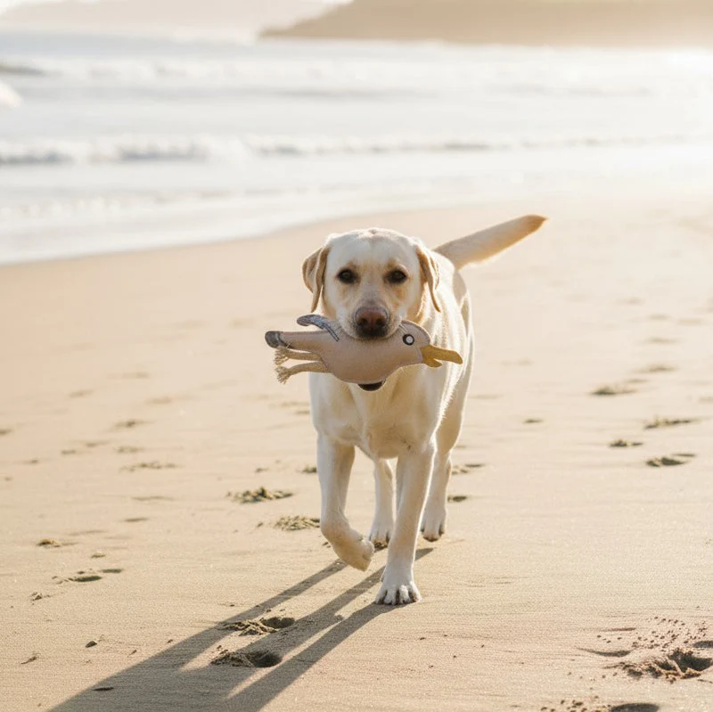 BUDDY. Hundespielzeug aus Leder "Möwe"