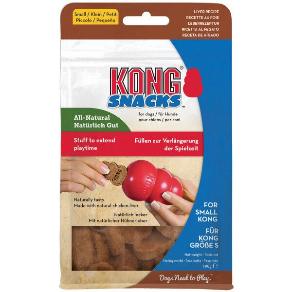 KONG Snacks – Hundekekse für KONG Classic | Hühnerleber, Speck & Käse, Erdnussbutter