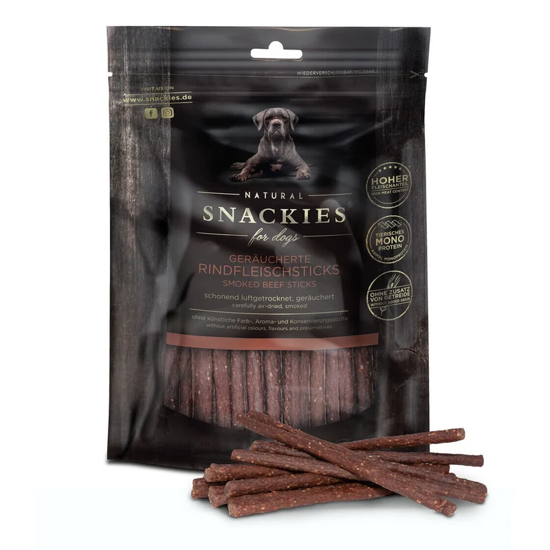 Snackies Herzhafte Rindfleisch Snacks – Getreidefreie Belohnung für deinen Hund