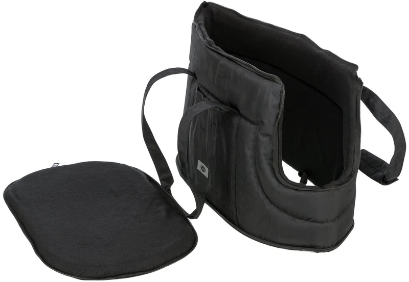 Hundetragetasche Schultertasche Riva aus Jacquard-Stoff mit Fleecefutter und abnehmbarem Netzeinsatz