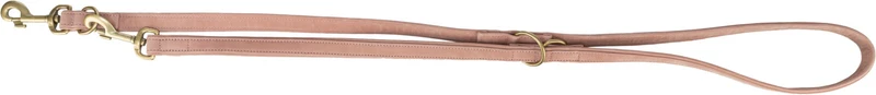 Hundeleine Pure aus Nubukleder, unterfüttert und dreifach verstellbar