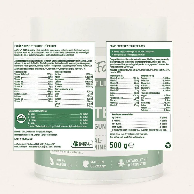 AniForte BARF Complete – Nährstoffmischung für Hunde