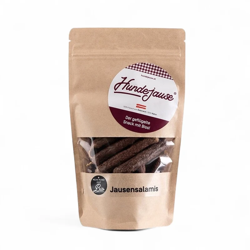 Hundejause Bio-Salami – natürlicher Hundesnack