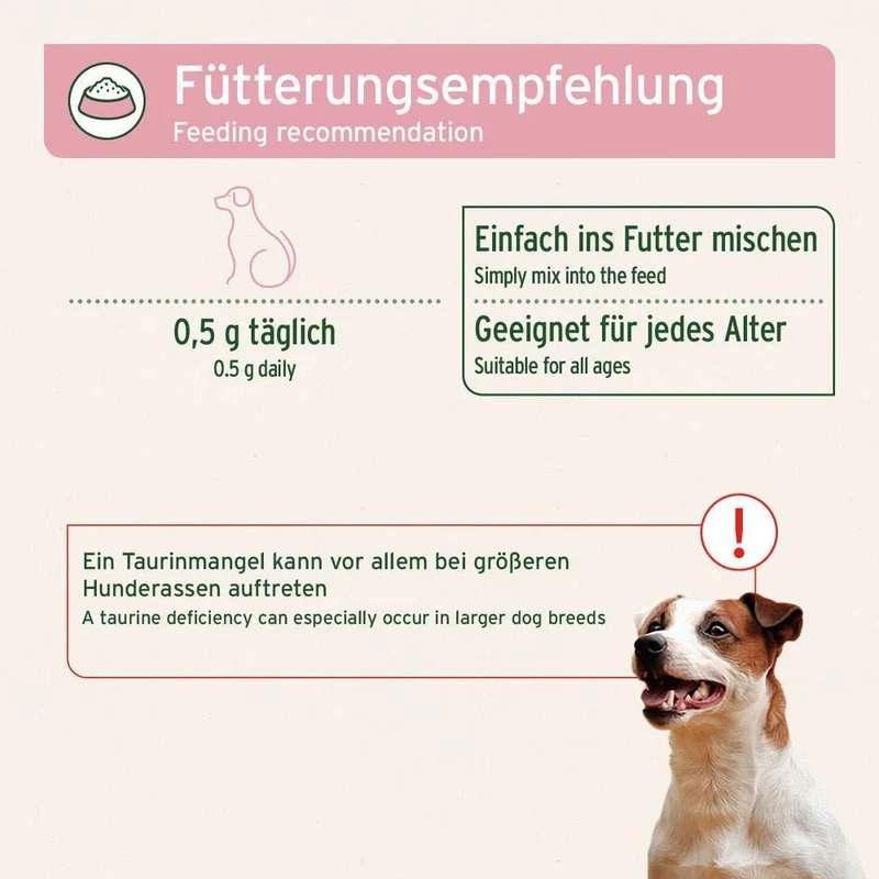AniForte Taurin Pulver – Ergänzung für Hunde