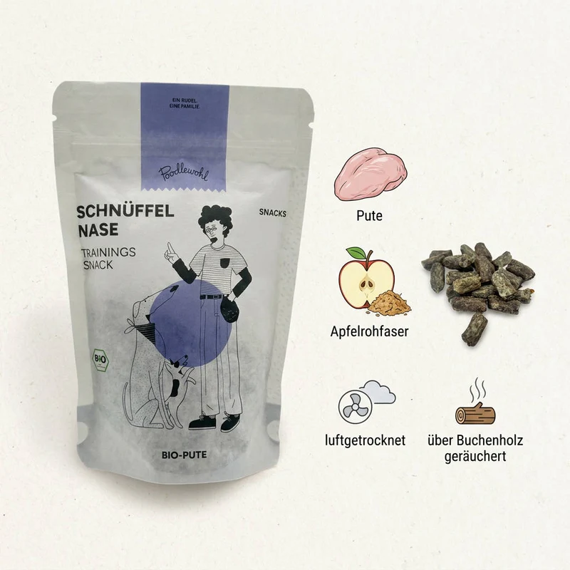 Poodlewohl Bio Leckerli Pute – luftgetrocknet