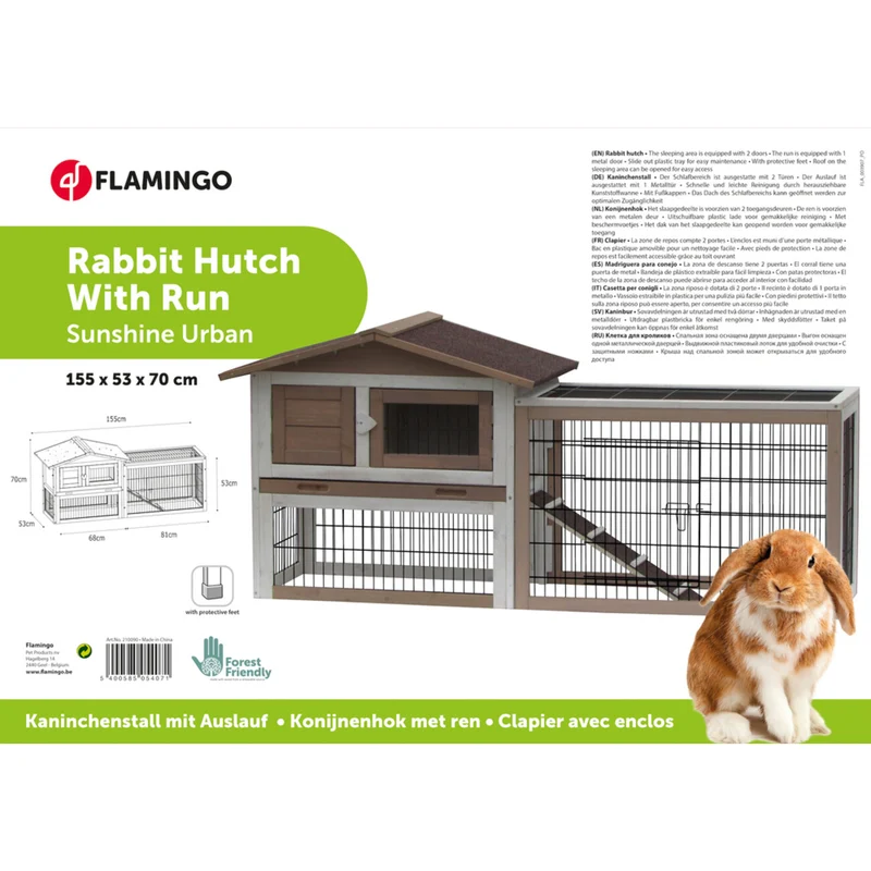 Kaninchenstall Sunshine Urban - Dein Kaninchen-Paradies!