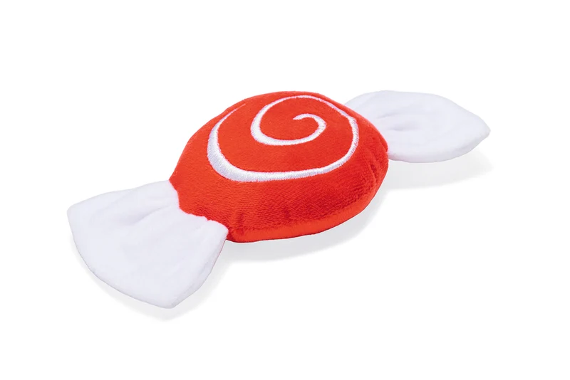 Beeztees Xmas Weihnachtsbonbon – Plüsch-Hundespielzeug