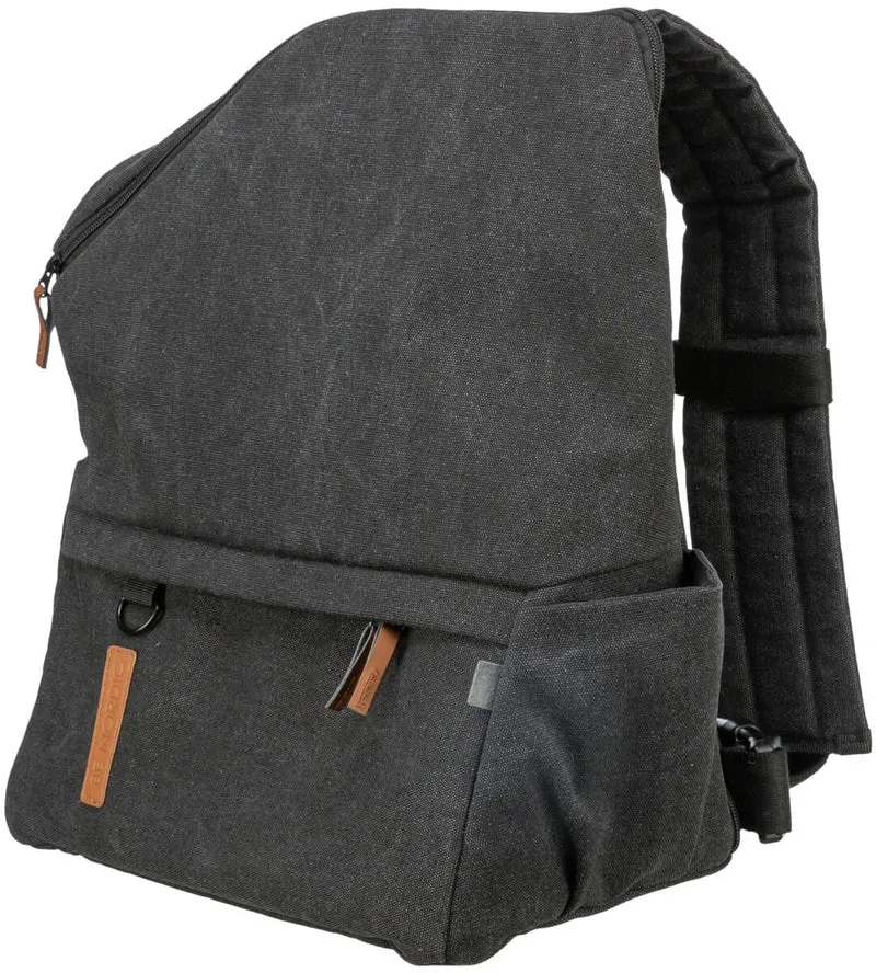BE NORDIC 2in1 Hunderucksack und Cross-Body Tasche Bjorn in Canvas-Optik mit integriertem Beutelspender