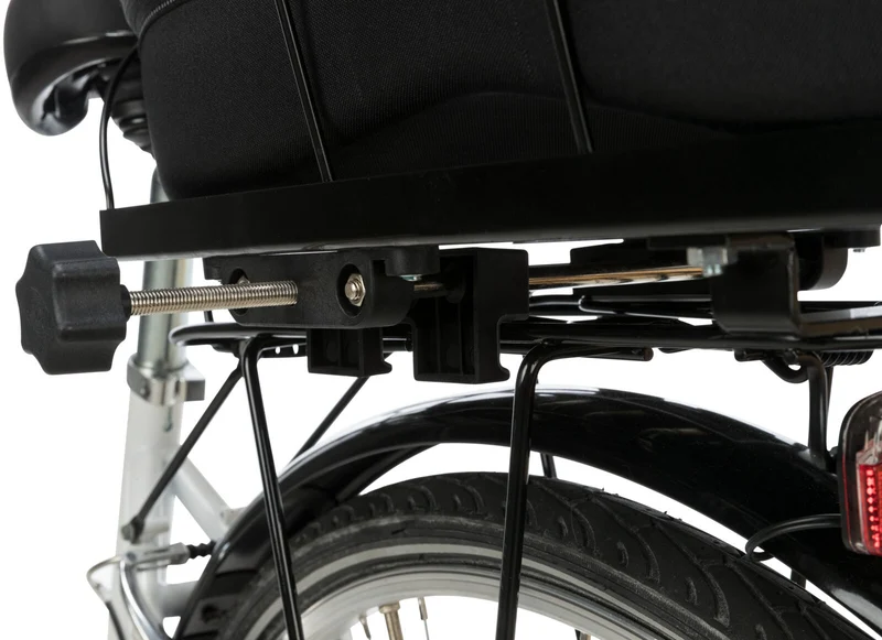 Hundefahrradkorb mit Netzhaube für lange Gepäckträger